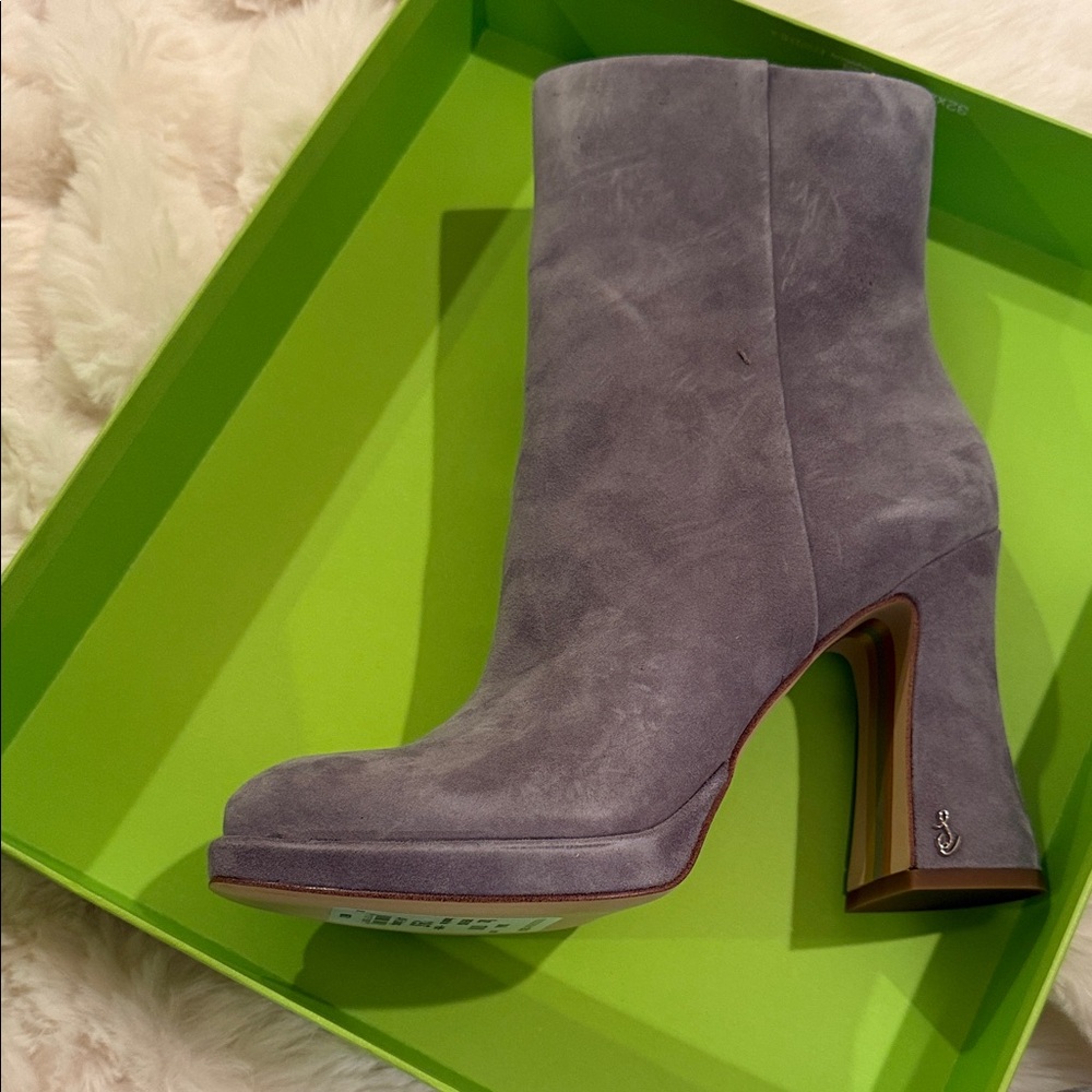 Sam Edelman Jaye Suede Boots in Gray
